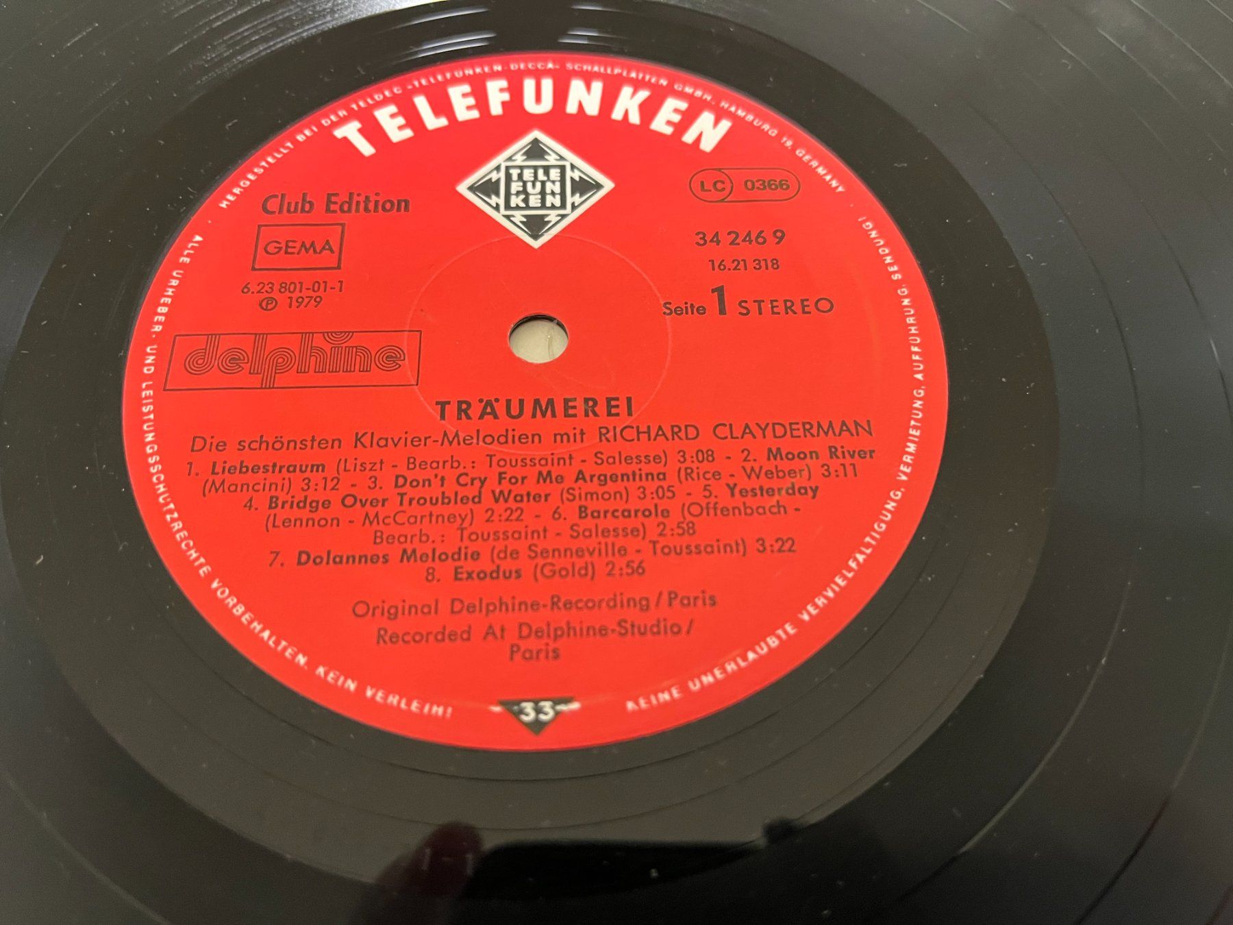 Dischi in vinile: LP Richard Claydermann Träumerei LP – Usato da Mumpf venduto da dadaboygugu 3