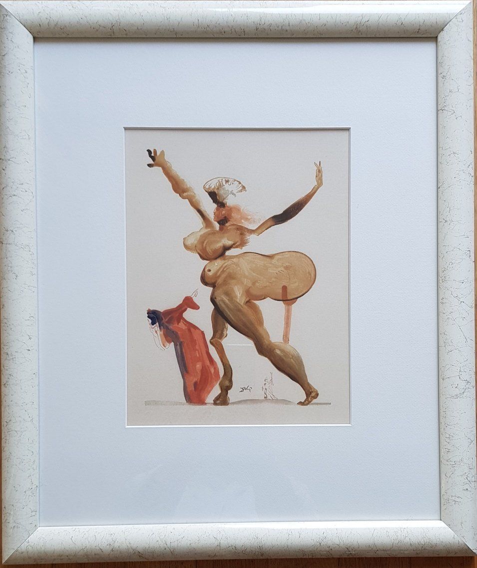 Xilografie: Salvador Dali - Farbholzstich – Usato da Horw venduto da Kunstreich7 4