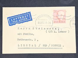 CL25 Enveloppe + Timbre Sverige / Suede 1951