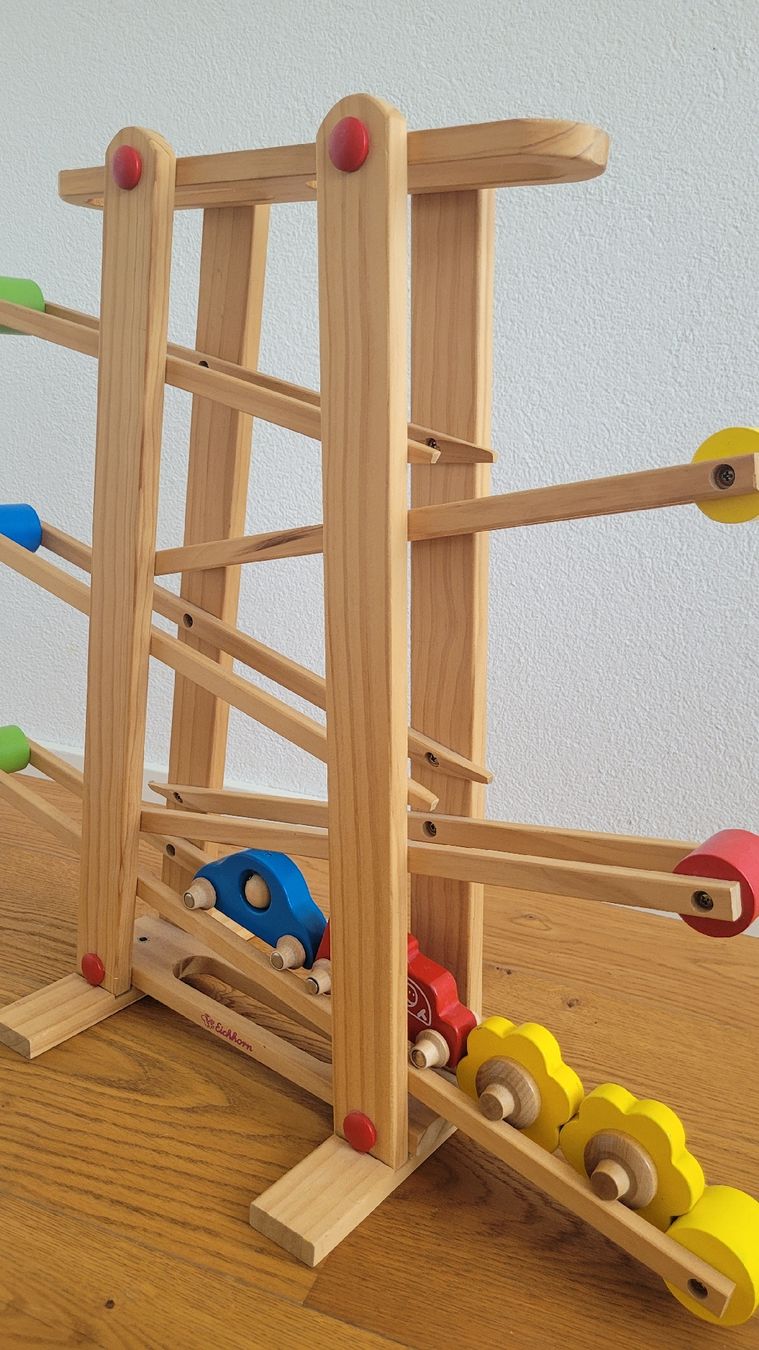 Eichhorn Spielzeuge: Holz Kugelbahn mit Autos – Gebraucht aus Hagenwil b. Amriswil von NiLo14 1