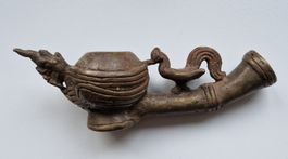 Pfeifen-Kopf - Bronze - Asien