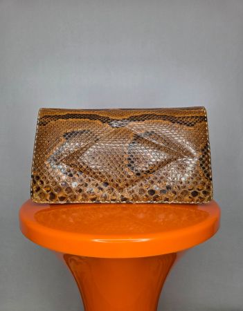Vintage Schlangenleder Clutch 70er