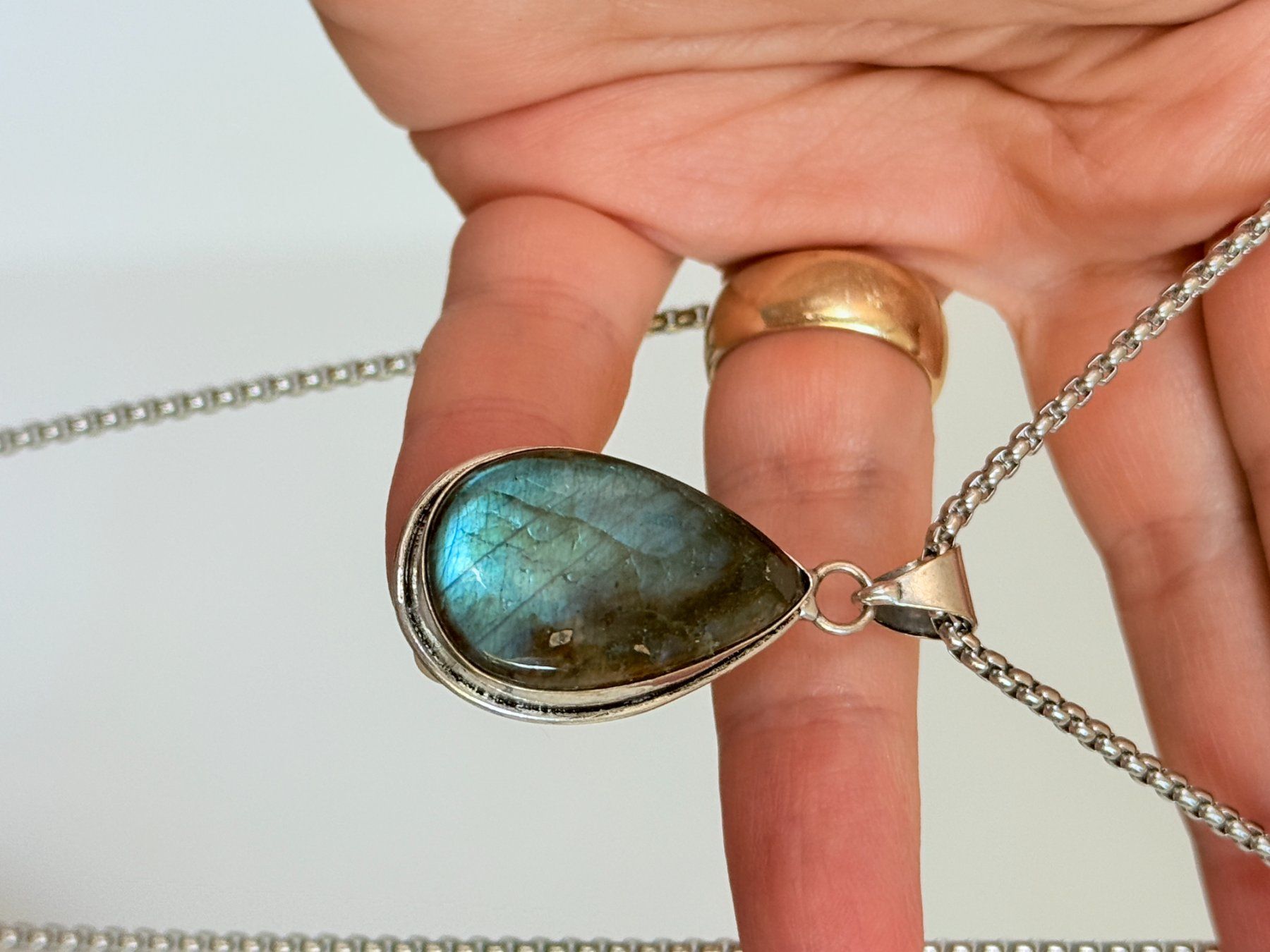 Catenine: Collier Labradorite - Été étincelant! – Nuovo e nell'imballaggio originale da Genève venduto da AWWA 9