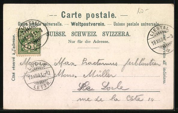 Cartoline postali: Liestal, Strassenpartie, Moebel Magazin – Usato da Berlin venduto da bartko-reher 1