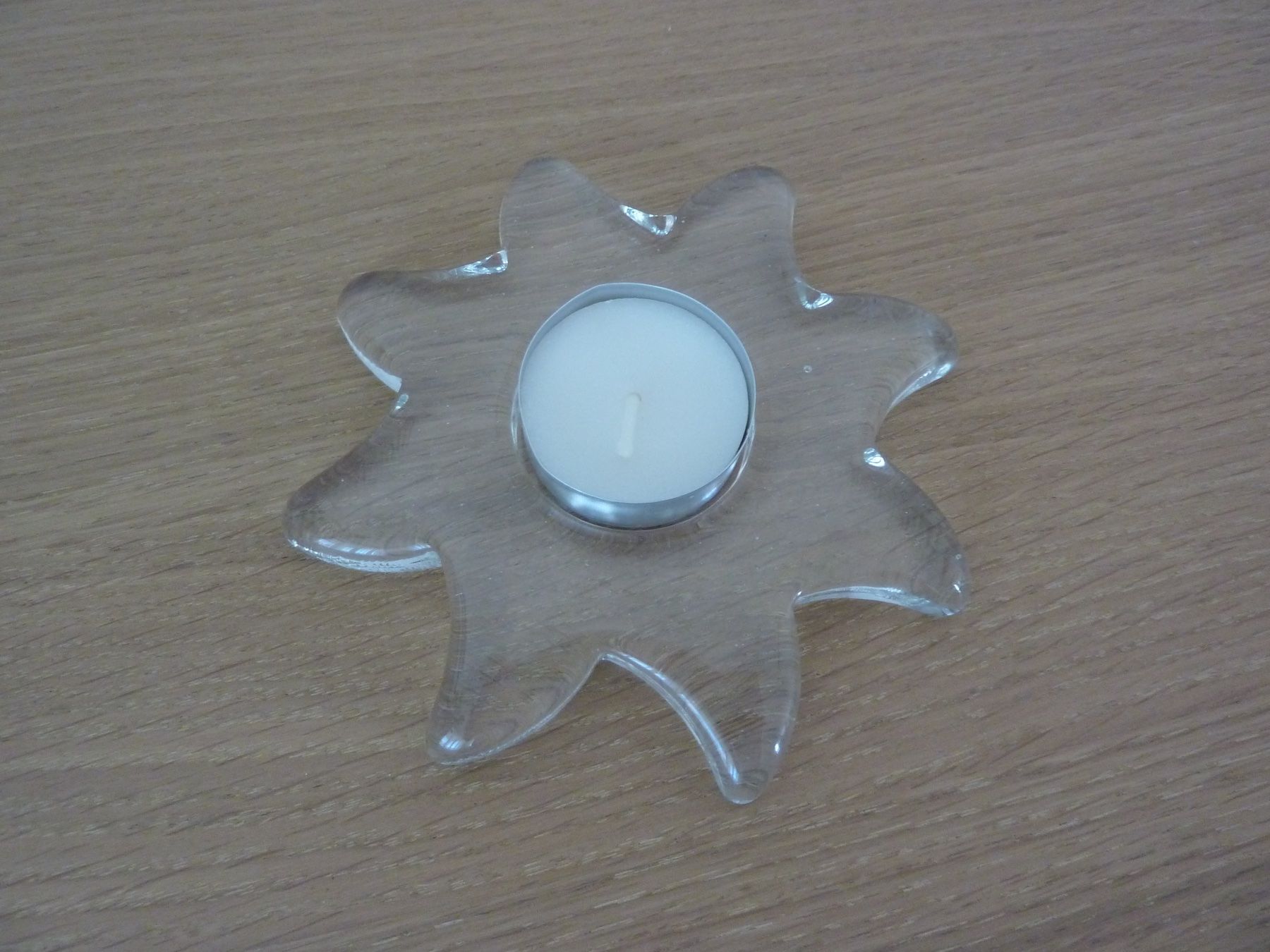 Glasi Hergiswil Portacandele: Glasi Hergiswil Teelicht Sonne – Usato da Allschwil venduto da millefiori3 2