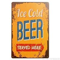 Rusty Blechschild-ICE COLD BEER SERVED H
