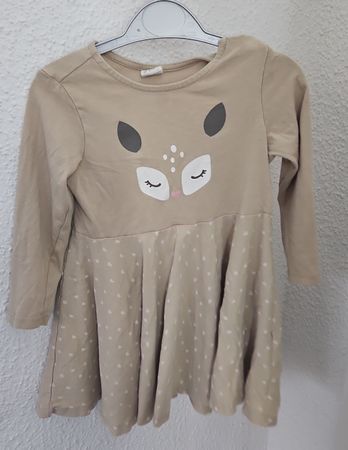 Kleid mit Reh Motiv, Grösse 86