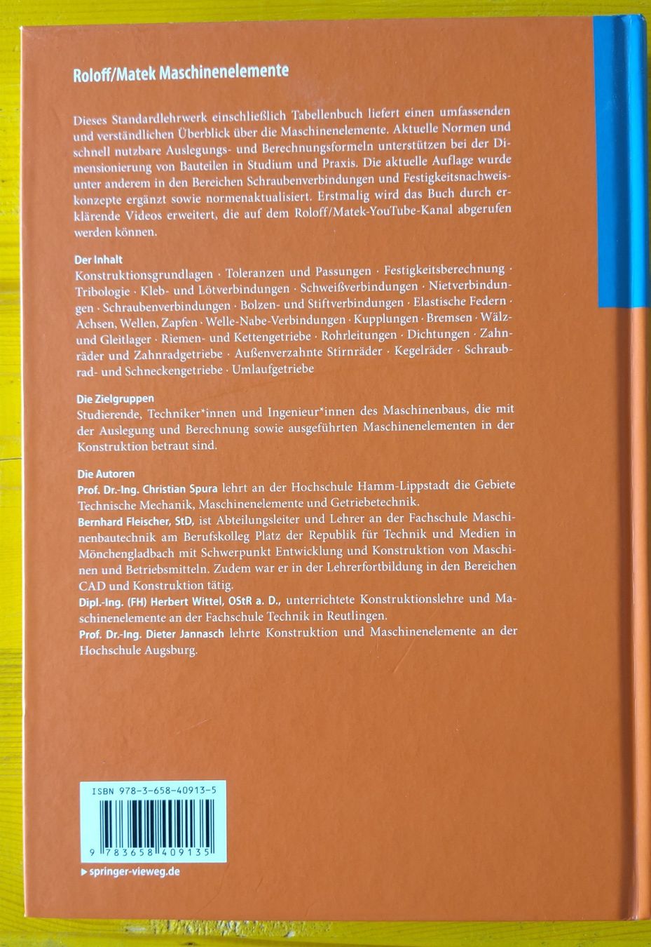 Libri: Roloff/Matek Maschinenelemente – Usato da Gossau SG venduto da Lui16 3