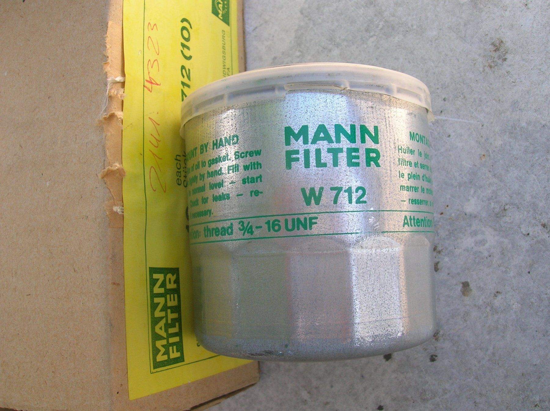 Tutti pezzi di ricambio auto: Oelfilter MANN W 712 – Nuovo (secondo la descrizione) da Wiesendangen venduto da Transit175