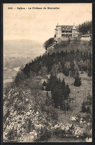 Cartoline postali: AK Monnetier, Le Château de Monnetier – Usato da Berlin venduto da bartko-reher