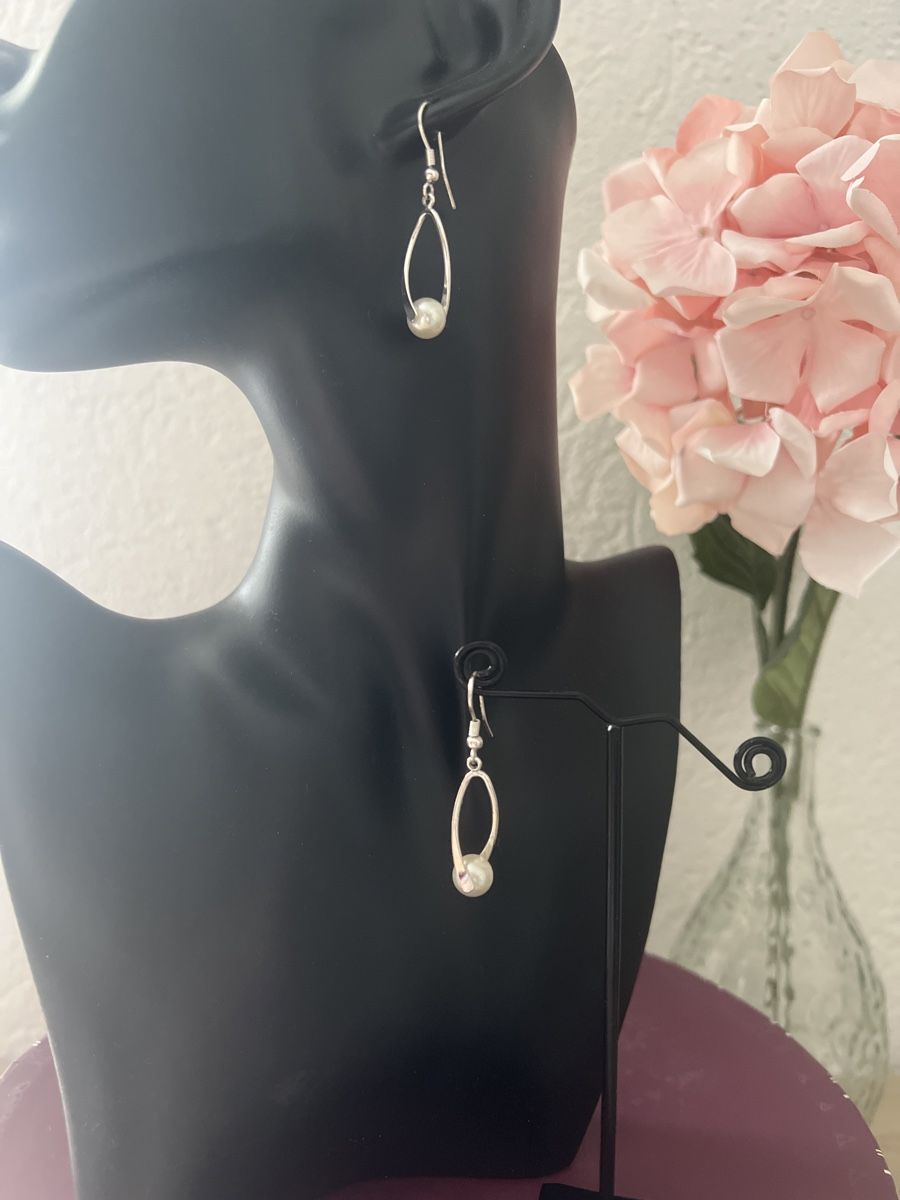 Boucles d'oreille: Stilvolle Ohrhänger mit Perle – Neuf (Voir description) à Seon par Sunny-Schmuck78