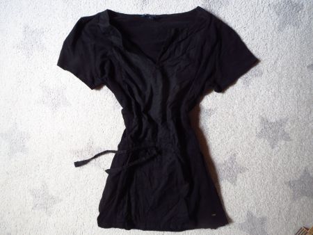 spezielle TOMMY HILFIGER Damen Shirt Bluse Gr M m. Bändeli