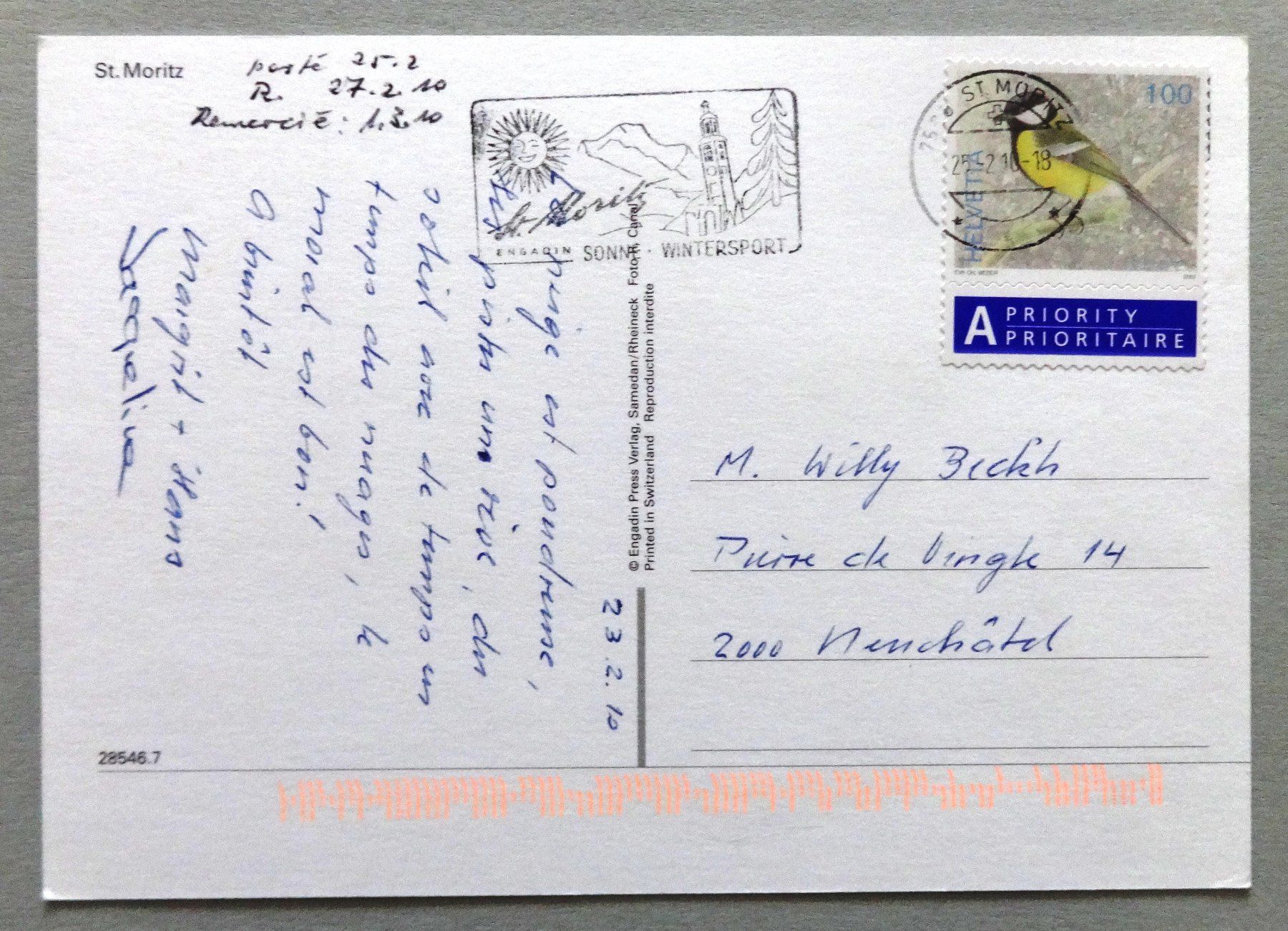Cartes postales: St. Moritz – D'occasion à Fétigny par Billy2miny 1