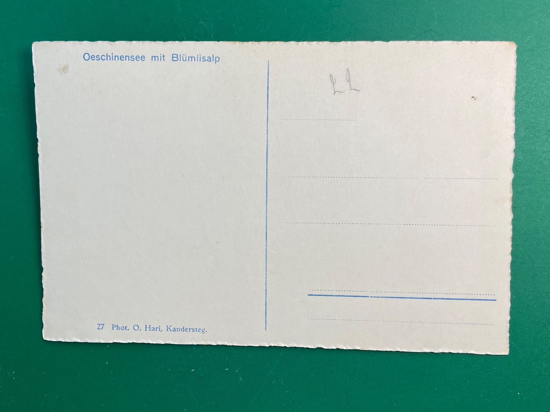 Cartoline postali: Oeschinensee mit Blümlisalp – Usato da Steg VS venduto da _vinci_ 1