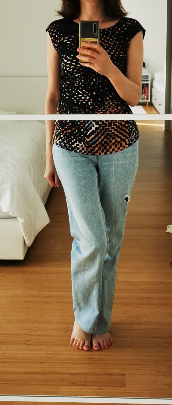 Esprit Camicette: Bluse Esprit Grösse 34 gemustert mit Guertel hinten – Usato da Niedergösgen venduto da lil_s6k8 7