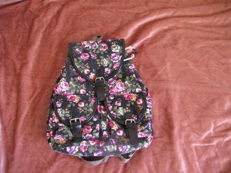 Damen Rucksack Blumenmuster neu