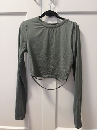 FSISTER Crop Top, Grösse S, Khaki, Top Zustand für den Somme