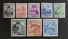 Österreich 1934, Volkstrachten, LoT ungestempelt
