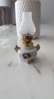 Mini Lampe à Pétrole Porcelaine / Vintage Öllampe Deko