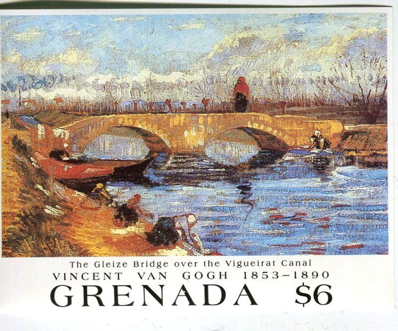 Tutti i francobolli: Block "Malerei. Vincent van Gogh". Grenada – Nuovo e nell'imballaggio originale da Basel venduto da Butsch5