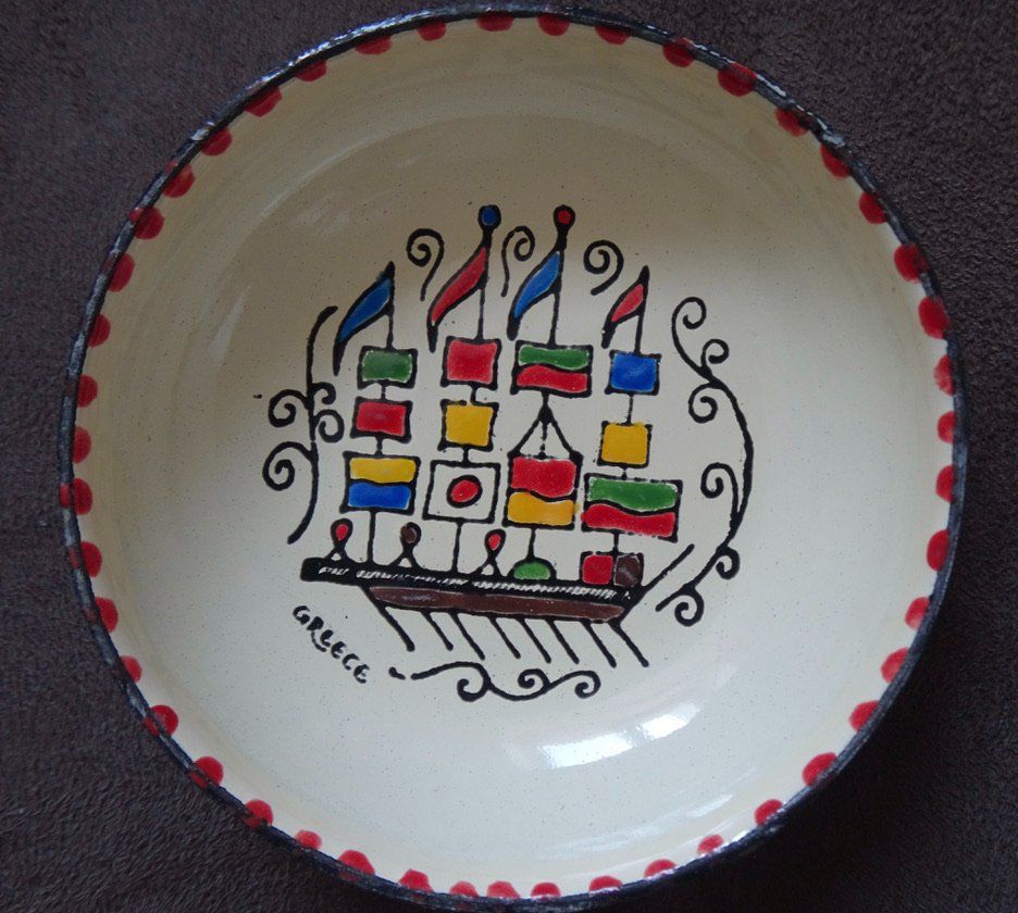 Teller: 2 mini assiettes décoratives - Moissiadis Art de Grèce – Gebraucht aus Châtelaine von Gio54321 2