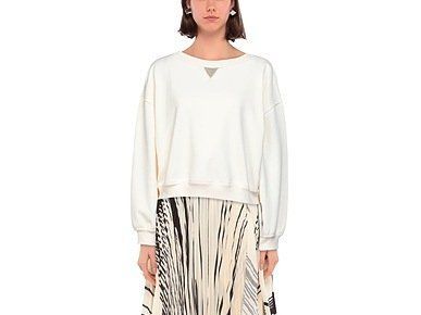 NEUF BRUNELLO CUCINELLI pull sweat sweatshirt XS, crème