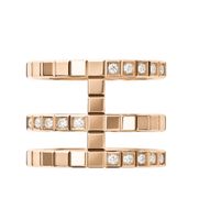Ice Cube Ring von Chopard in Roségold und Brillianten