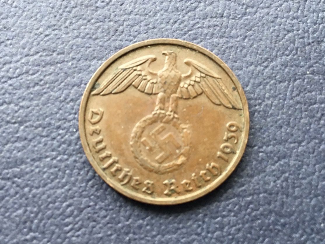 Alle Münzen: 2 Reichspfennig 1939 B.    VZ – Gebraucht aus St. Margrethen SG von alfapeugeot10 2
