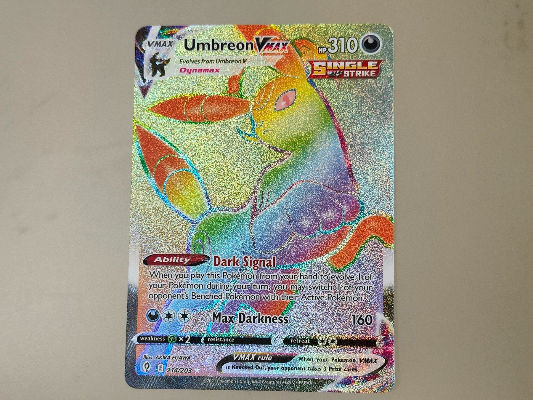 Pokémon Sammelbilder & Trading cards: Umbreon VMAX #214/203, Carte Pokémon – Gebraucht aus Châtelaine von Chompis 3