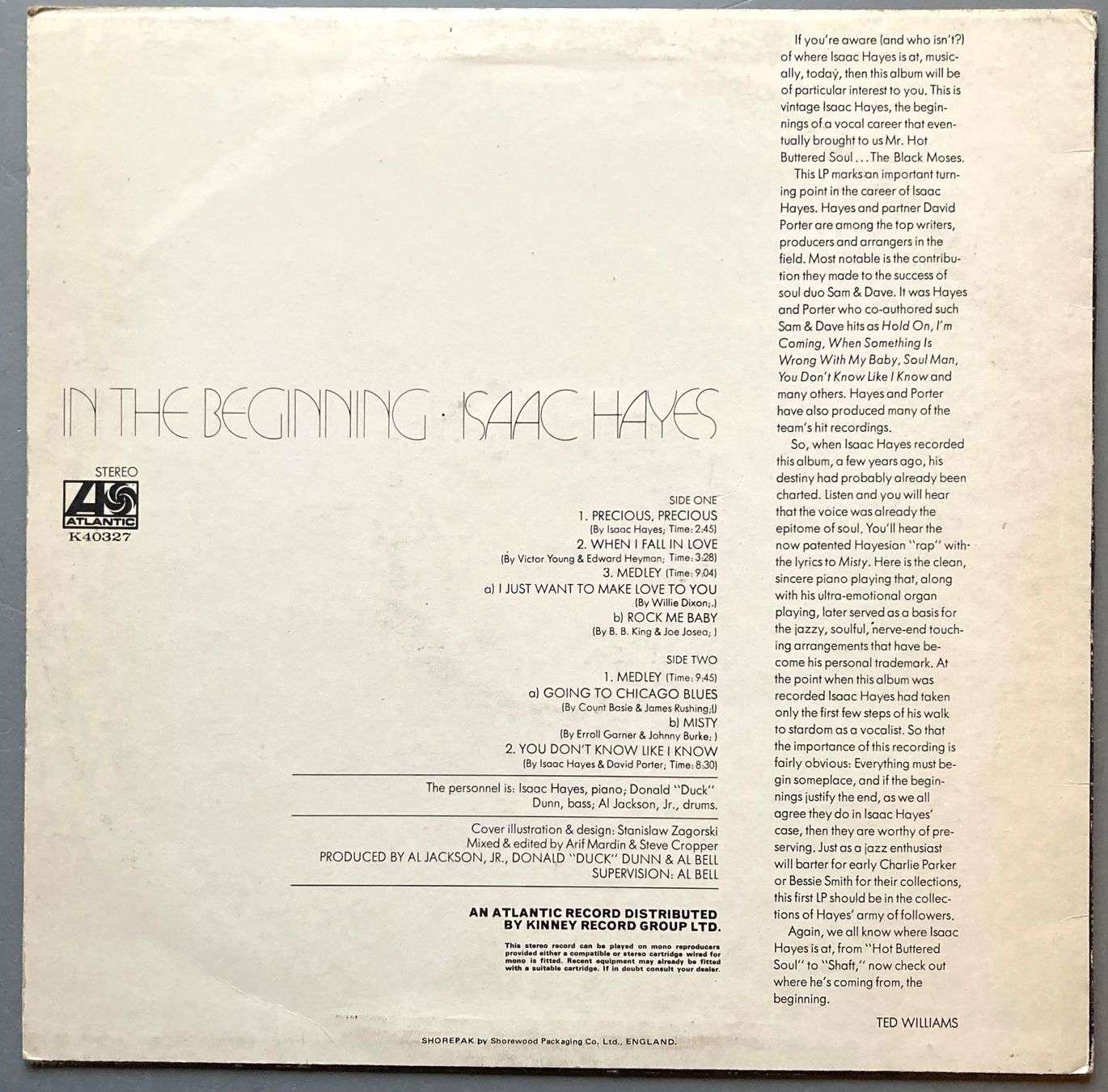 Vinyles: ISAAC HAYES - IN THE BEGINNING – D'occasion à Poliez-Pittet par Newtown-Records 1