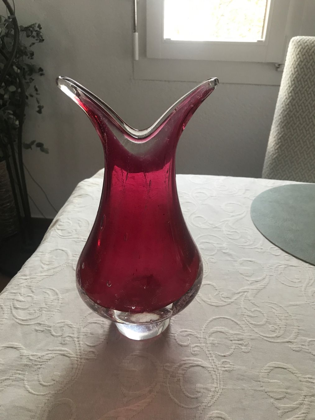 Murano Vasi & Recipienti: Murano  Glasvase, rubinrot – Usato da Wettingen venduto da Andres54 5