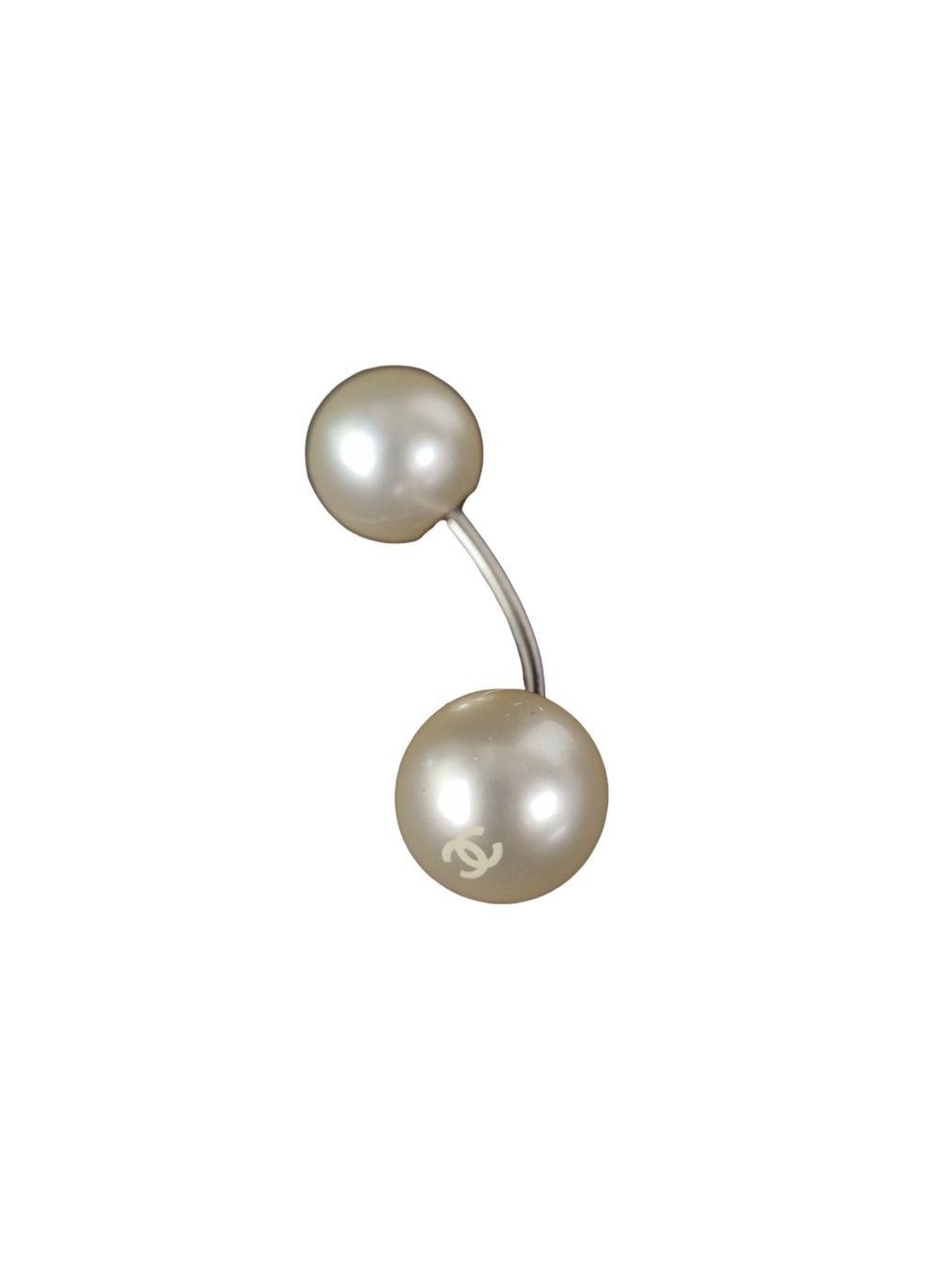 Perle (finte): CHANEL Doppelkopf-Perlenbrosche – Usato da Wangen b. Olten venduto da Restwert_Wangen 3