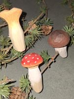 WALDPILZ TRIO 🍄‍🟫 DEKO🌲🍄‍🟫🍄 KLAMMERN AUS HOLZ🍄‍🟫