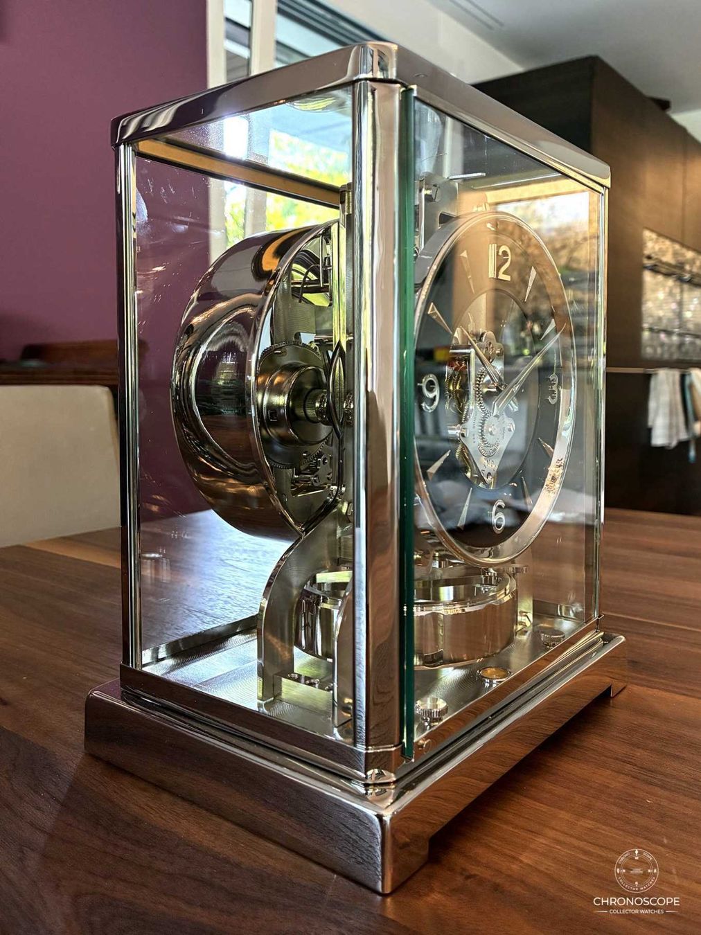 Jaeger-Lecoultre Orologi da terra & Orologi da parete: Jaeger-LeCoultre Atmos Classic nickel-plated, serviced. – Usato da Luzern venduto da ChronoScope6004 1
