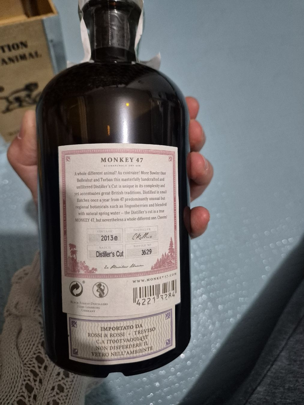 Monkey 47 Bevande alcoliche: Monkey 47 Distiller's Cut 2013e – Nuovo e nell'imballaggio originale da Reinach BL venduto da StephanBG 2