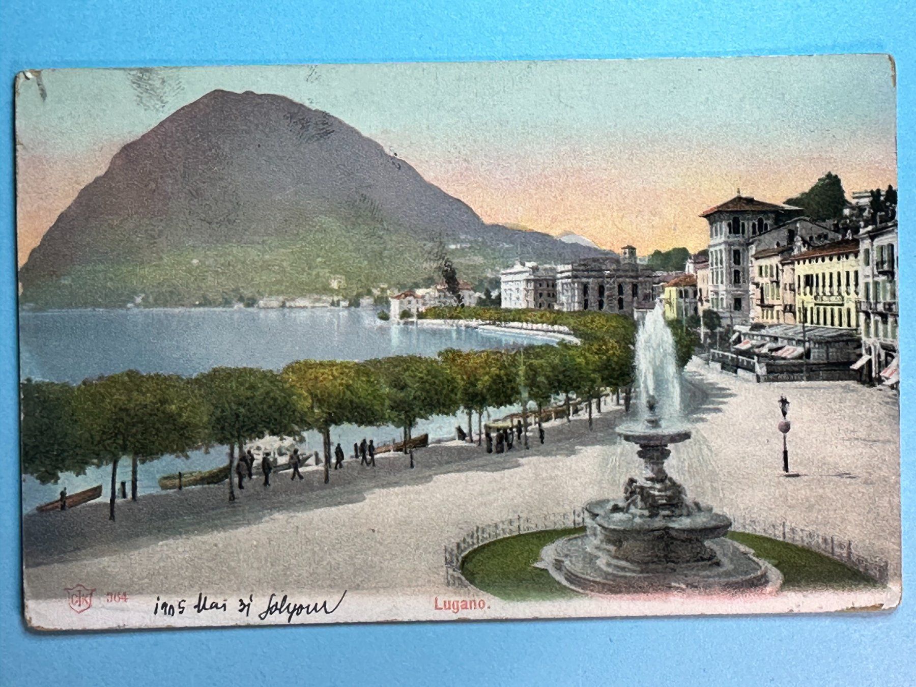 Cartoline postali: Lugano - belebt – Usato da Steg VS venduto da _vinci_