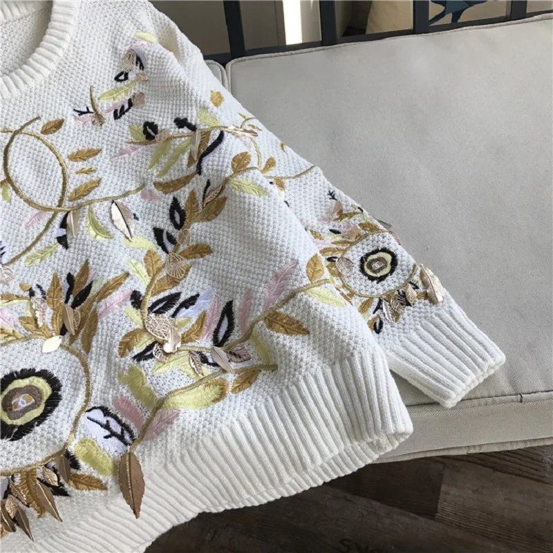 Maglioni & Felpe: Pullover mit Blumenstickerei NEU Gr. 40 / 42 – Nuovo e nell'imballaggio originale da Wettswil venduto da the_jr6l 2