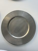 8 Zinnteller Sternegg Fein-Zinn guter Zustand