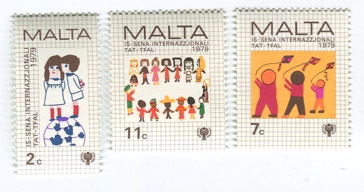 Tutti i francobolli: Briefmarken "Kinderzeichnungen". Malta. – Nuovo e nell'imballaggio originale da Basel venduto da Butsch5
