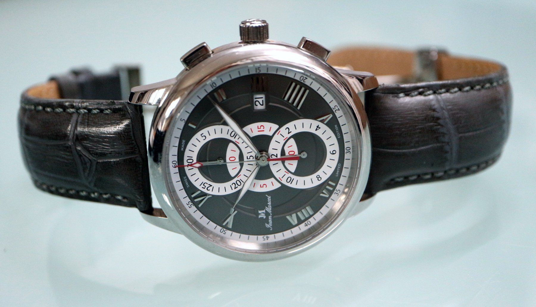 Orologi: Jean Marcel Automatik-Chronograph Vertical Limit Elipse – Usato da Bülach venduto da Uhrenwerkstatt 1