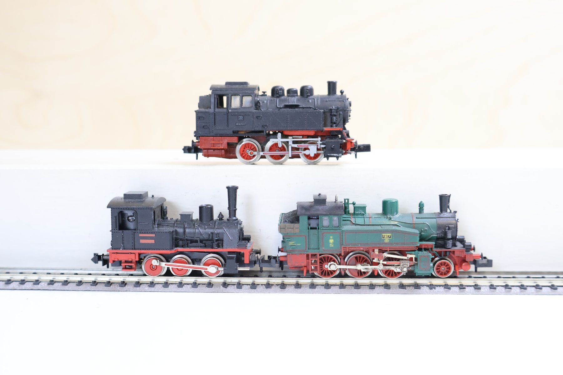 Trix Modellini di ferrovie: Minitrix/Fleischmann/Arnold 3 x schöne Dampfloks - Spur N – Usato da Winterthur venduto da Monstera 1