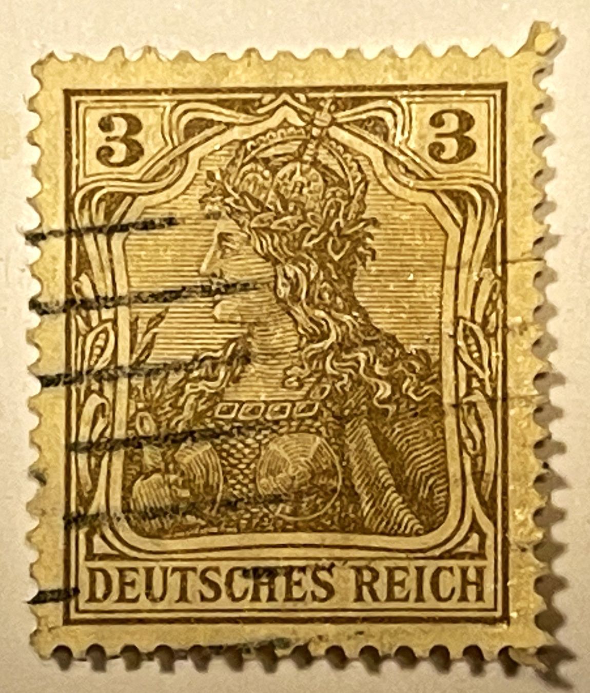 Tutti i francobolli: Deutsches Reich 3 Pfennig – Usato da Oftringen venduto da Vucki 1
