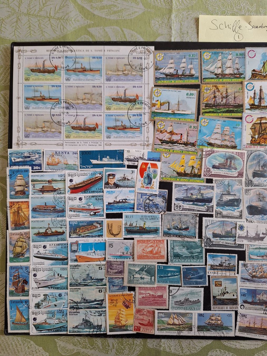 Tutti i francobolli: Grosse Schiffe-Sammlung (1) – Usato da Genolier venduto da Antoine30 2