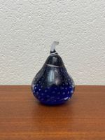 Murano Glas Birne Paperweight Bläschen vintage Glasfrucht