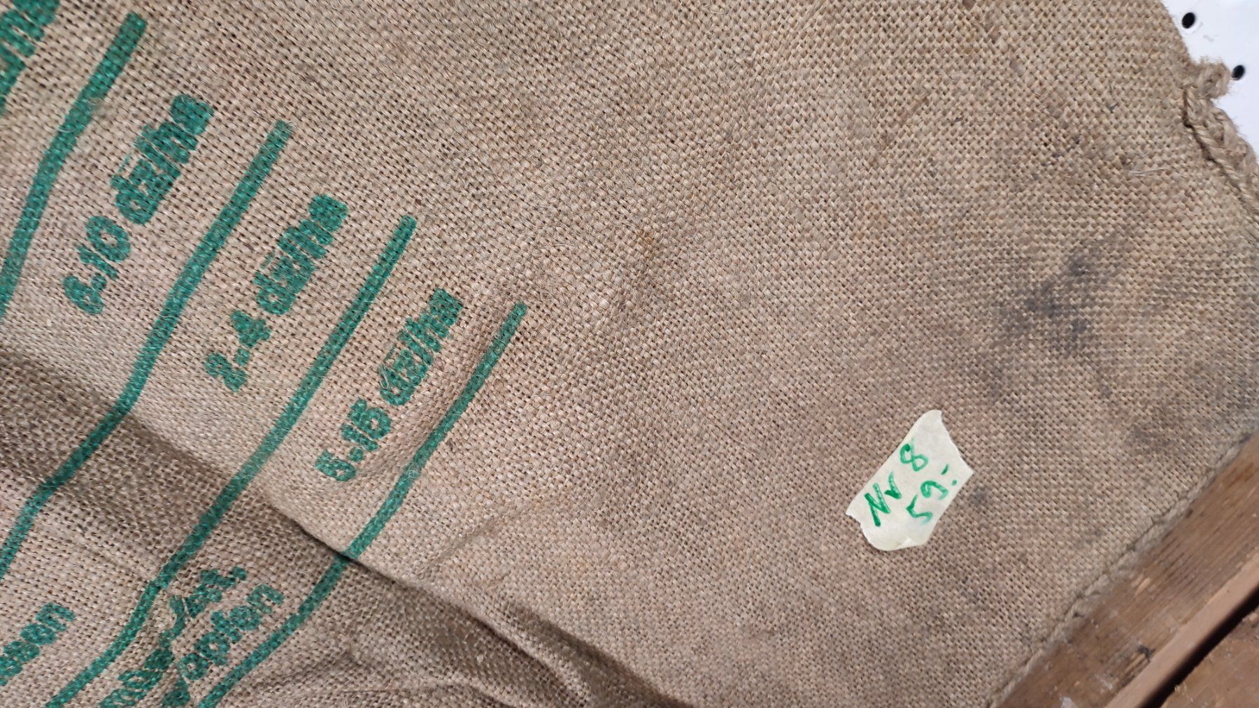 Tessuti: Wunderschöner alter Jutesack Nr 8 Kalkammonsalpeter – Usato da Gelterkinden venduto da MYSTOREFORYOU4460 5