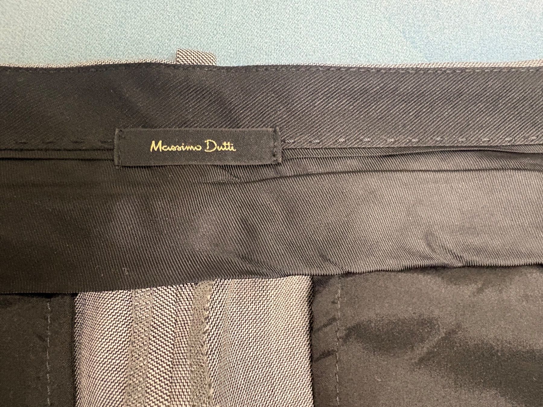 Massimo Dutti Pantaloni: Gerade geschnittene Stoffhose grau, M. Dutti, Gr. 38 – Usato da Egg b. Zürich venduto da adimoxon 3