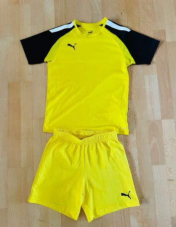 Puma Fussball-Trikot Drycell / gelb-schwarz / Grösse 152