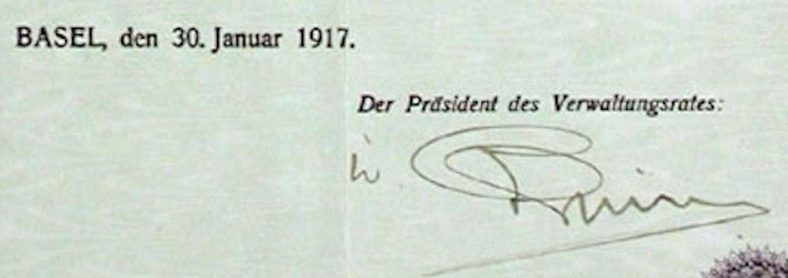 Documenti: Comptoir Th. Eckel AG, Basel, Basel - 1917 – Usato da Solothurn venduto da Sgasche 1