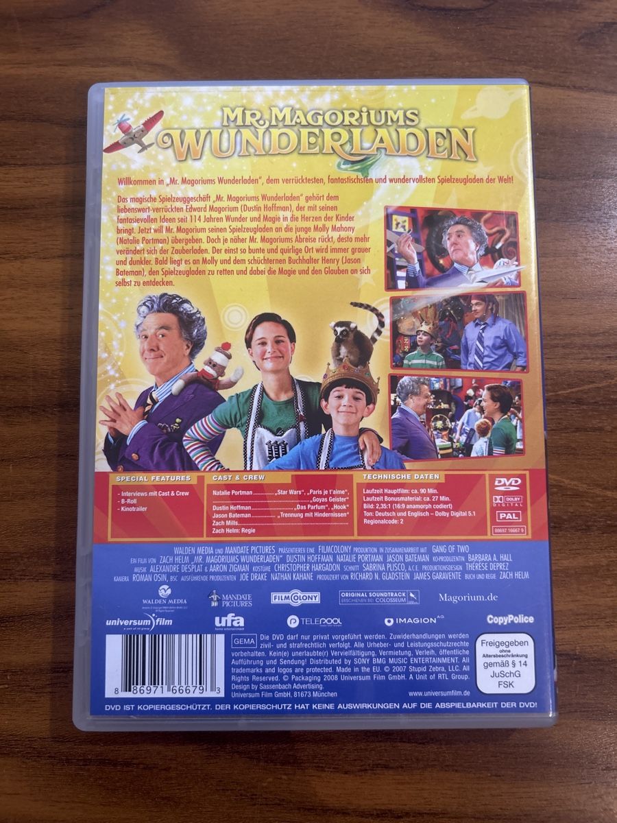 Tutti i DVDs: Mr. Magoriums Wunderladen – Usato da Herisau venduto da Victoria-Classic 1