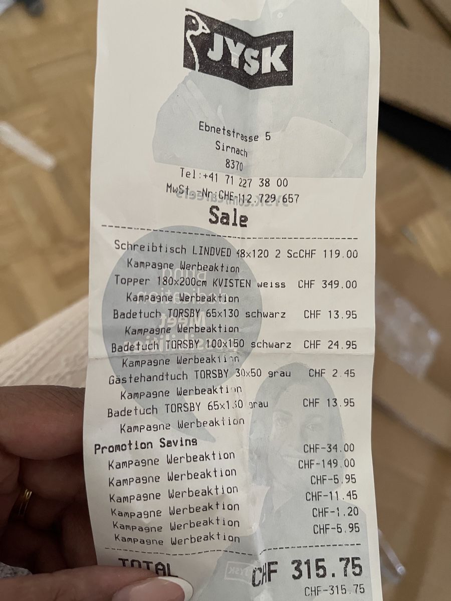 Jysk Matratzen: Topper 180x200 – Neu und originalverpackt aus Wil SG von Tironmel 1